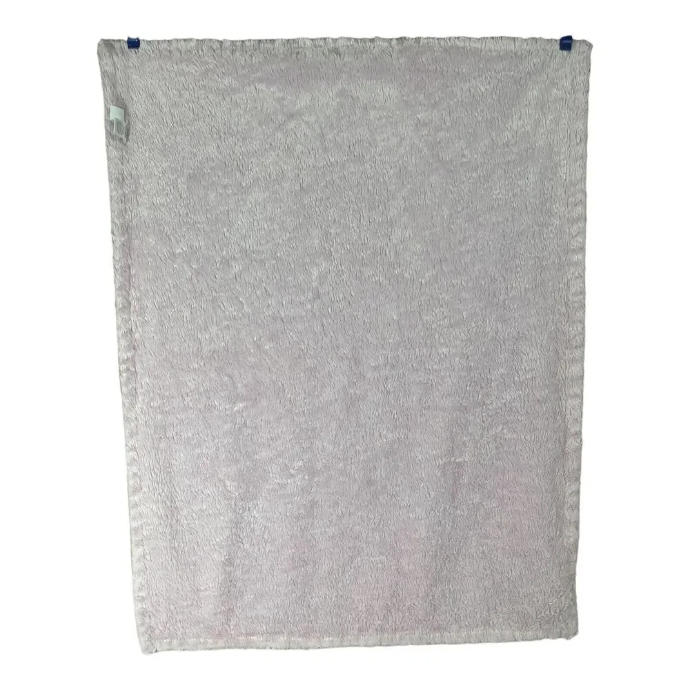 HB Hudson Baby Pink Gray Floral Blanket 30x40